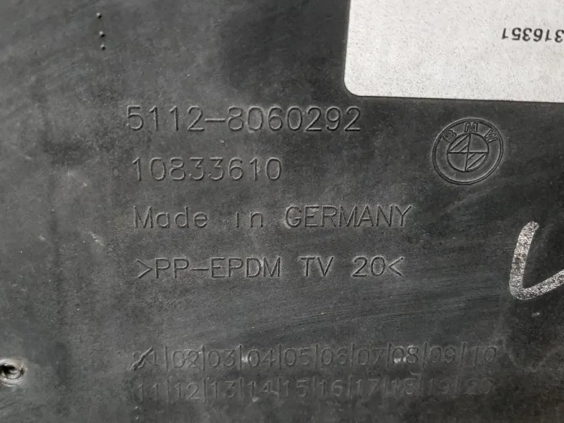 Paraurti POST 5112 8060292 Bmw Serie 1 F20 Berlina 2012