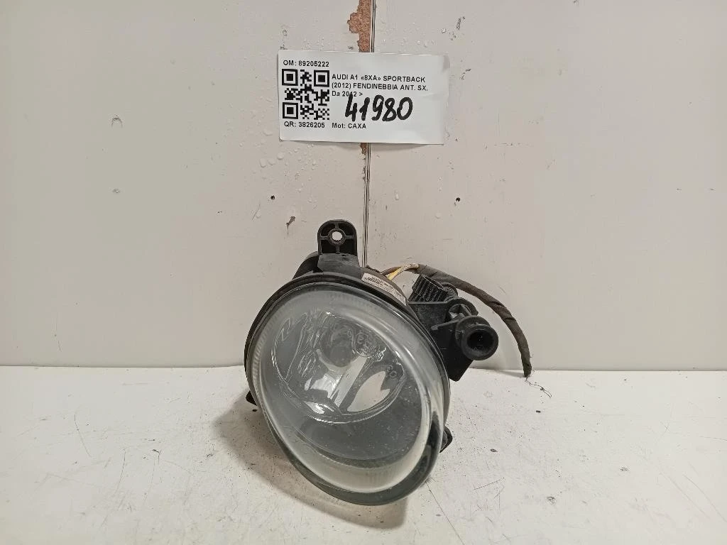 Fendinebbia ANT SX 89205222 Audi A1 8XA Sportback 2012