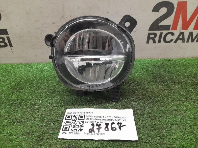 Fendinebbia ANT SX 6317731555909 Bmw Serie 1 F20 Berlina 2012