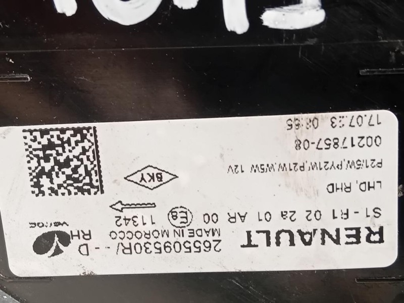 Fanale POST DX 265509530R Dacia Sandero III 2020