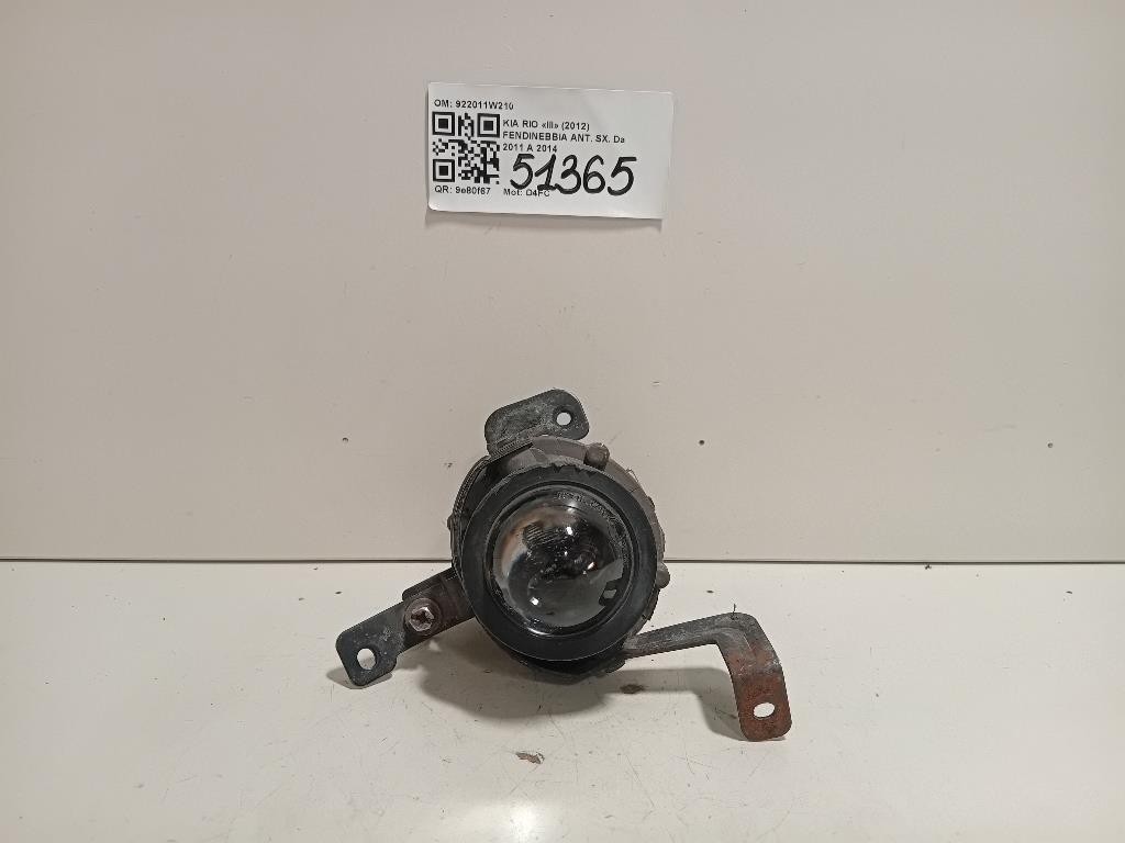 Fendinebbia ANT SX 922011W210 Kia RIO III 2012