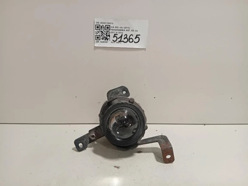 Fendinebbia ANT SX 922011W210 Kia RIO III 2012
