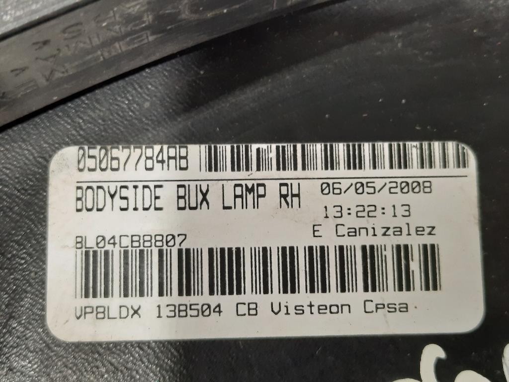 Fanale POST DX 05067784AB LATO DESTRO PASSEGGERO Dodge Journey 2009