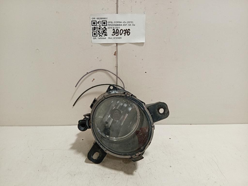 Fendinebbia ANT SX 662588537 Opel Corsa D 2010