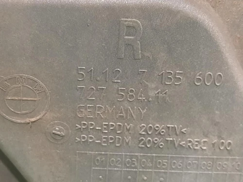 Paraurti POST 51127142214 Bmw Serie 7 E66 2003