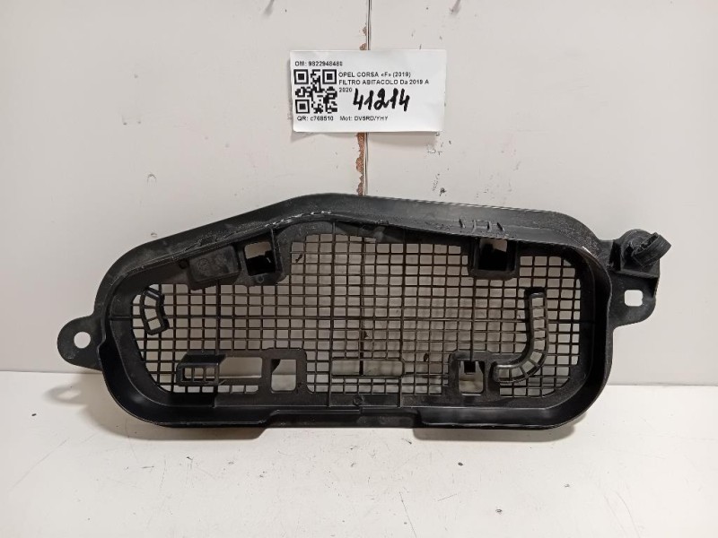 Filtro Abitacolo 9822948480 COPERCHIO FILTRO ABITACOLO Opel Corsa F 2019