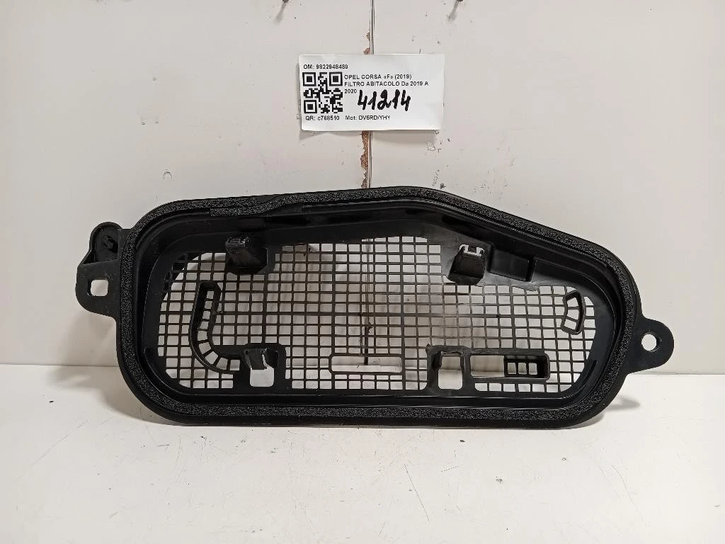 Filtro Abitacolo 9822948480 COPERCHIO FILTRO ABITACOLO Opel Corsa F 2019