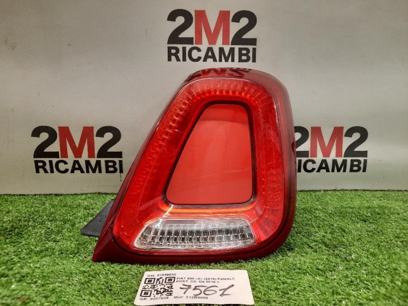 Fanale POST DX 81598002 Fiat 500 II 2015