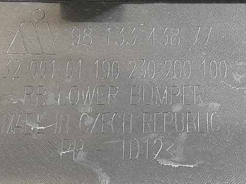 Paraurti POST 9813343877 Citroen C3 III 2016