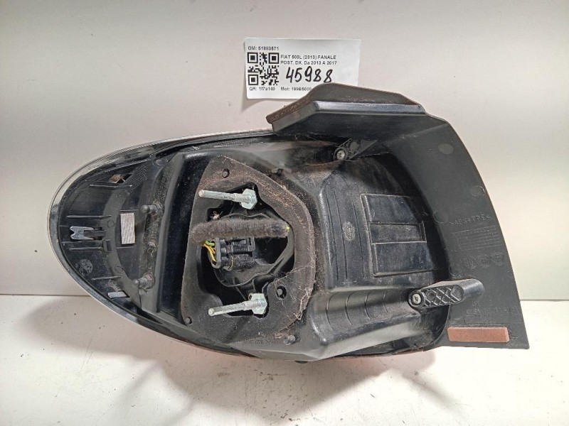 Fanale POST DX 51883571 Fiat 500L 2013