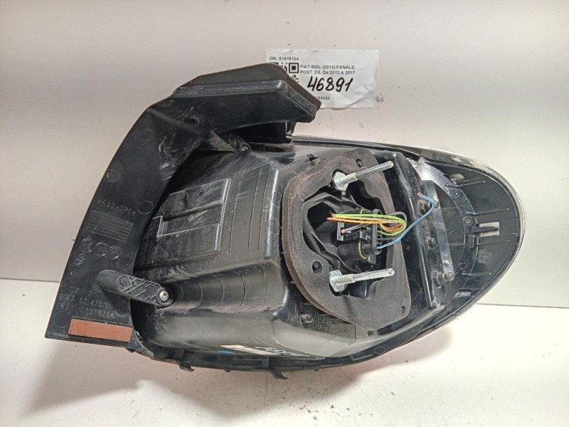 Fanale POST DX 51918104 Fiat 500L 2013