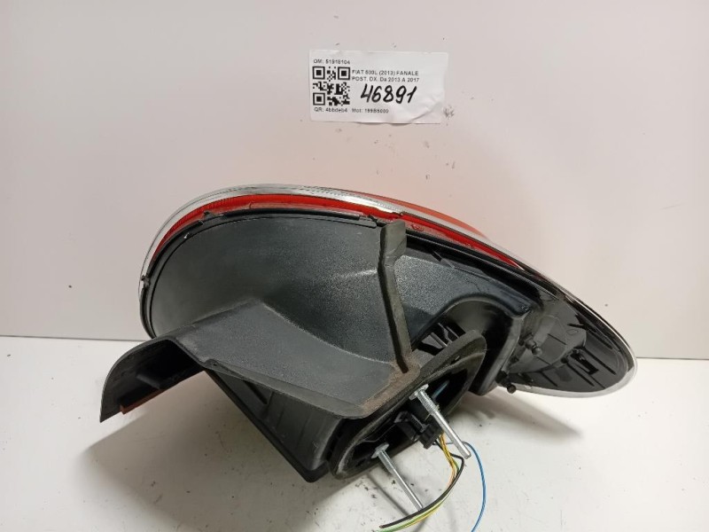 Fanale POST DX 51918104 Fiat 500L 2013