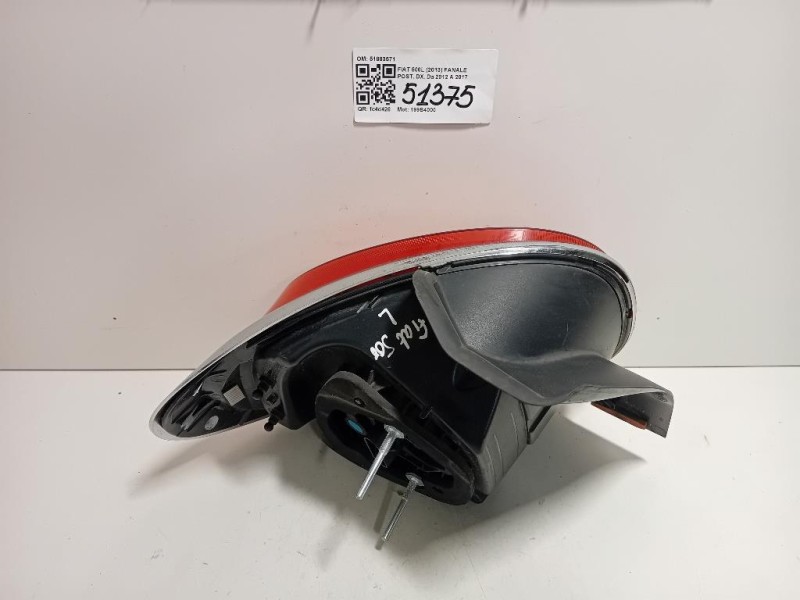 Fanale POST DX 51883571 Fiat 500L 2013