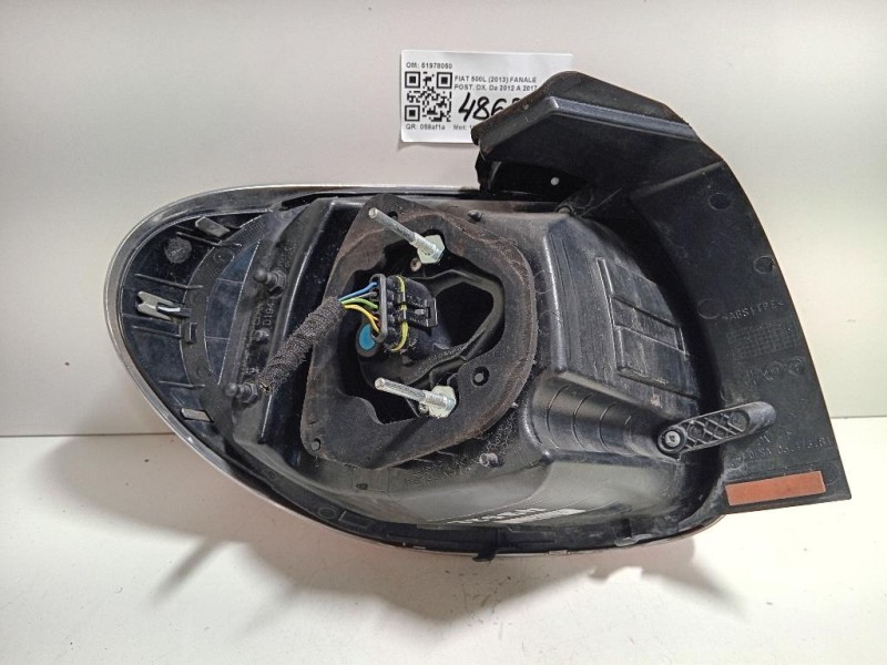 Fanale POST DX 51978050 Fiat 500L 2013