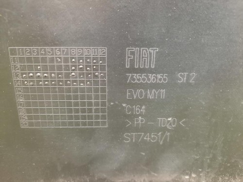 Paraurti POST 735536155 Fiat Punto III 2012