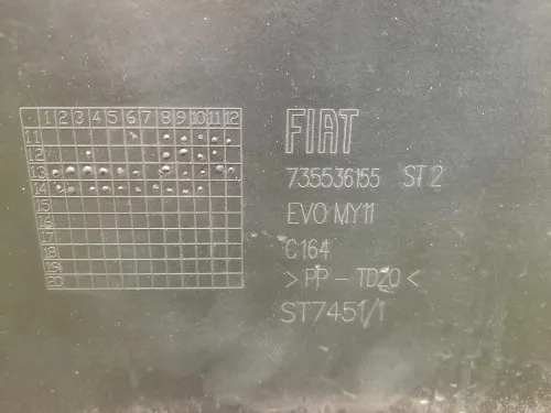 Paraurti POST 735536155 Fiat Punto III 2012