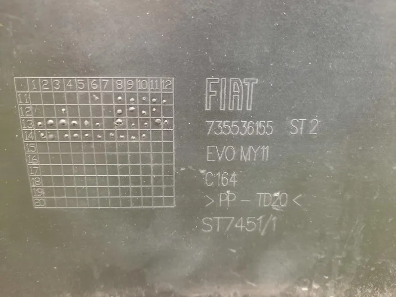 Paraurti POST 735536155 Fiat Punto III 2012