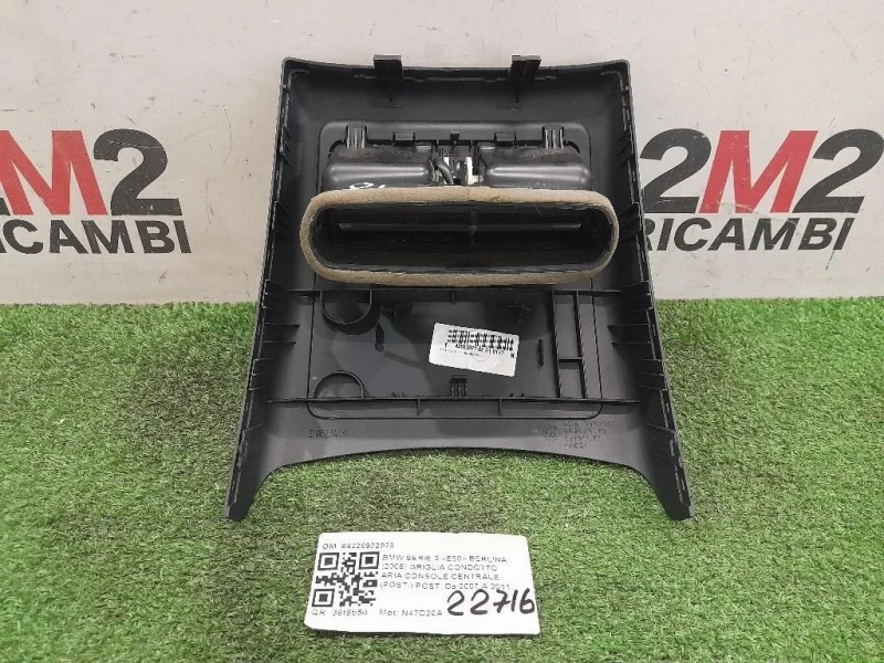 Griglia Condotto ARIA Console Centrale POST POST 64226932023 Bmw Serie 3 E90 Berlina 2005