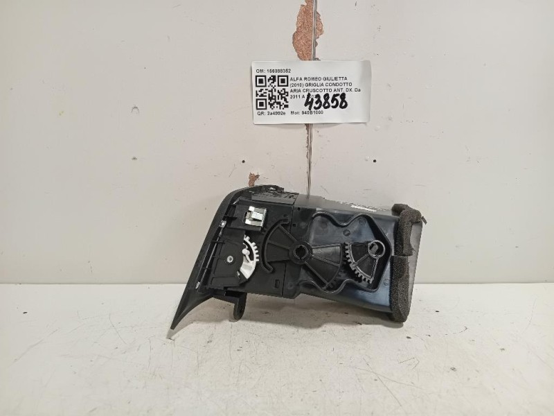 Griglia Condotto ARIA Cruscotto ANT DX 156088352 Alfa Romeo Giulietta 2010