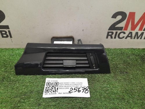 Griglia Condotto ARIA Cruscotto ANT DX 9130468 Bmw Serie 3 E92 Coupe 2007