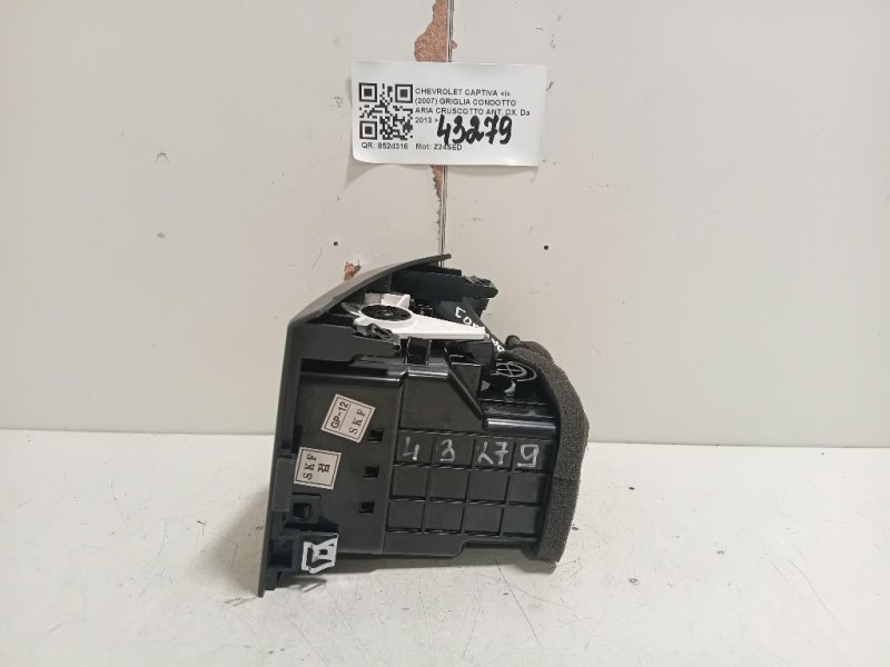 Griglia Condotto ARIA Cruscotto ANT DX Chevrolet Captiva I 2007