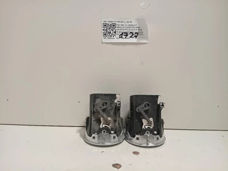 Griglia Condotto ARIA Cruscotto ANT DX 735451111 Fiat 500 II 2008