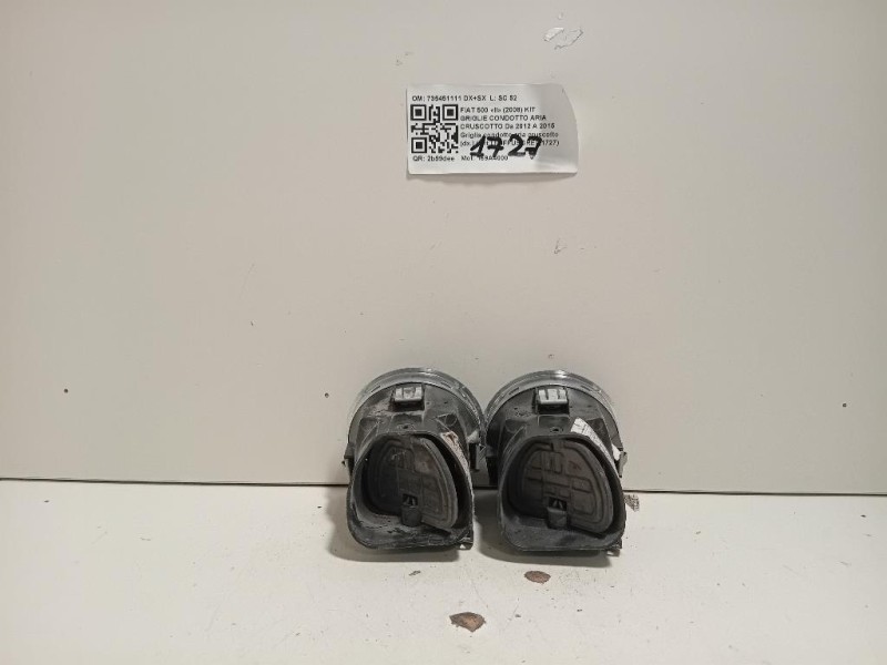 Griglia Condotto ARIA Cruscotto ANT DX 735451111 Fiat 500 II 2008