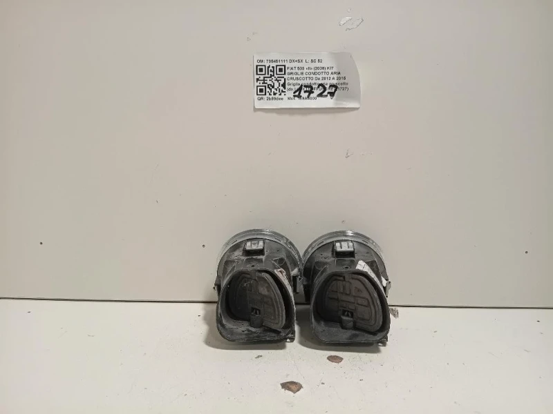 Griglia Condotto ARIA Cruscotto ANT DX 735451111 Fiat 500 II 2008