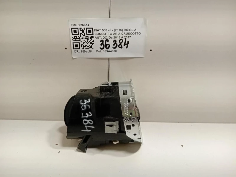 Griglia Condotto ARIA Cruscotto ANT DX 226614 Fiat 500 II 2015
