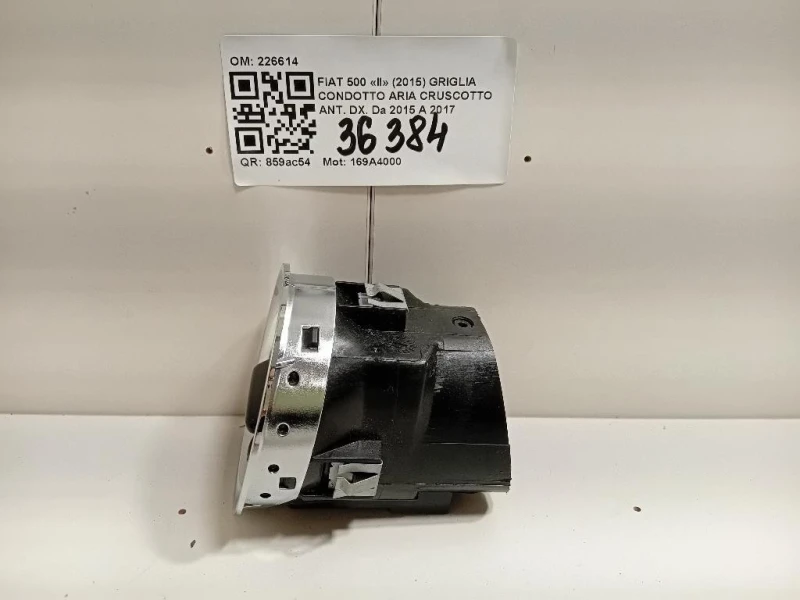 Griglia Condotto ARIA Cruscotto ANT DX 226614 Fiat 500 II 2015