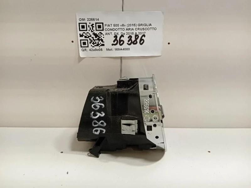 Griglia Condotto ARIA Cruscotto ANT DX 226614 Fiat 500 II 2015