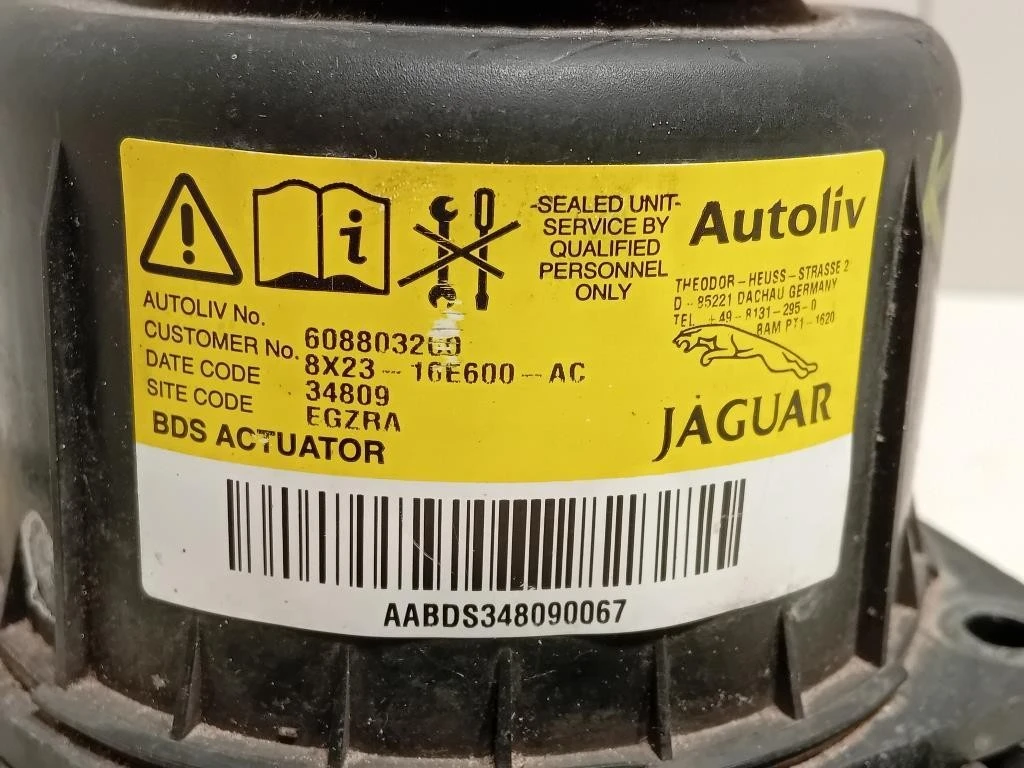 Air-bag Cofano Sistema Protezione Pedoni ANT 8X23-16E600-AC Jaguar XF I 2008