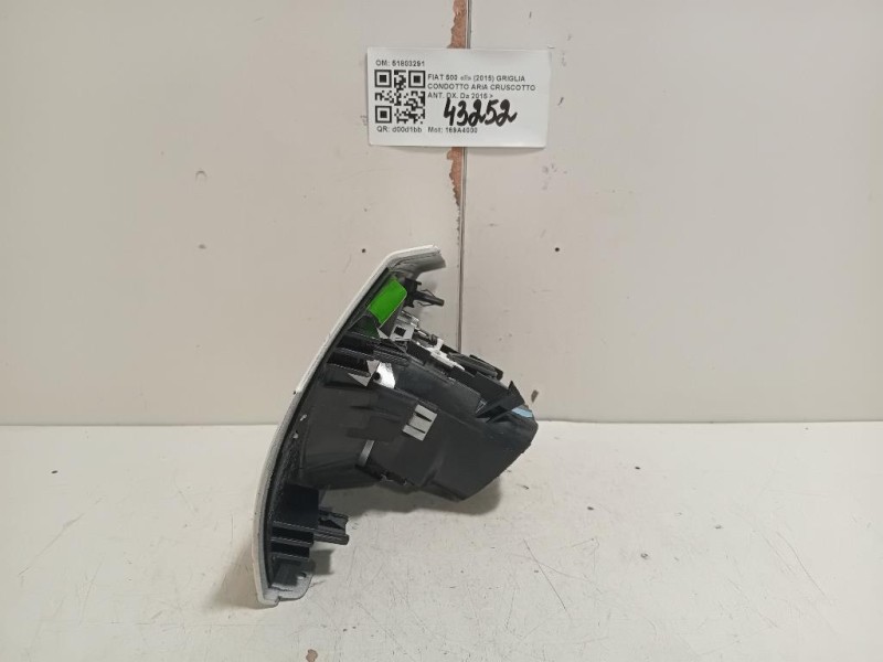 Griglia Condotto ARIA Cruscotto ANT DX 51803291 Fiat 500 II 2015