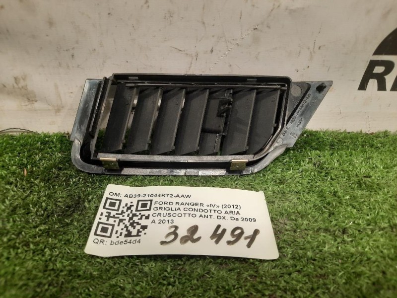 Griglia Condotto ARIA Cruscotto ANT DX AB39-21044K72-AAW Ford Ranger IV 2012
