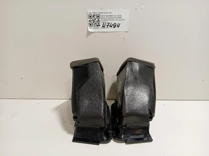 Griglia Condotto ARIA Cruscotto ANT DX AB39-21044KY2 DX+SX Ford Ranger IV 2012