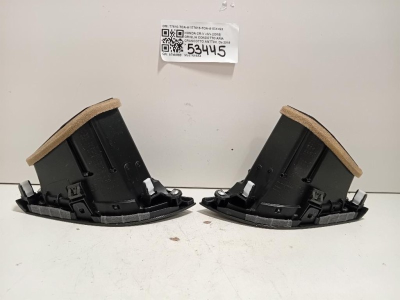 Griglia Condotto ARIA Cruscotto ANT DX 77610-TOA-A177615-TOA-A1DX+SX Honda CR-V IV 2015