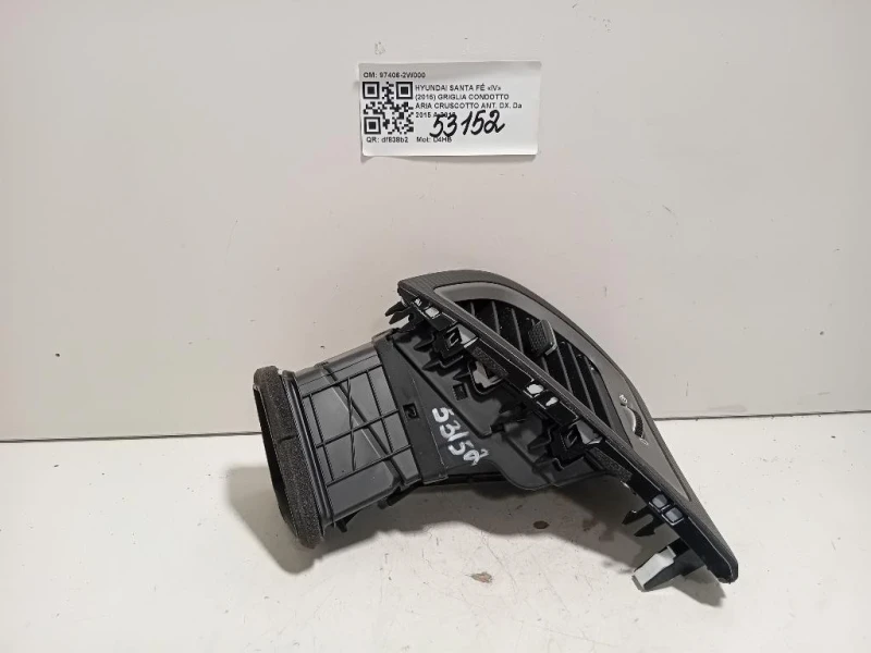 Griglia Condotto ARIA Cruscotto ANT DX 97406-2W000 Hyundai Santa FÉ IV 2015