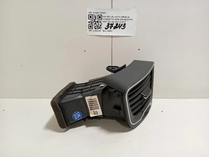 Griglia Condotto ARIA Cruscotto ANT DX 97480-1W000 Kia RIO III 2012