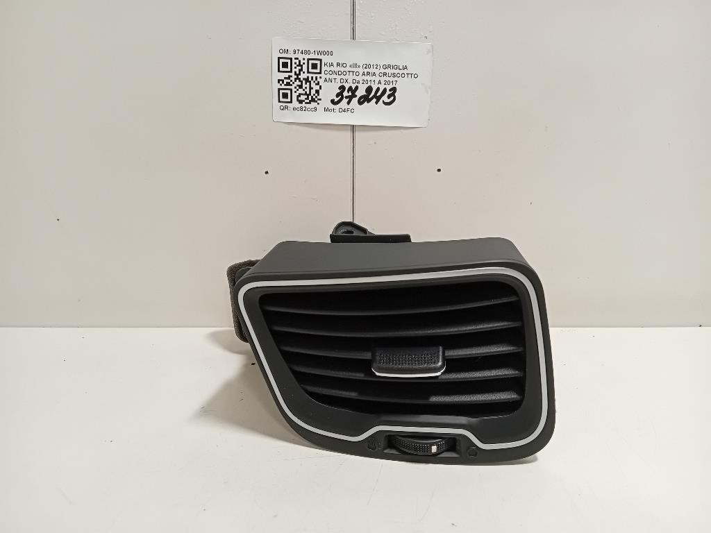 Griglia Condotto ARIA Cruscotto ANT DX 97480-1W000 Kia RIO III 2012