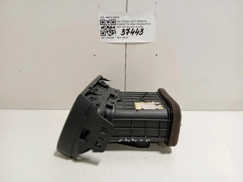 Griglia Condotto ARIA Cruscotto ANT DX H8974-80900 Kia Stonic 2017