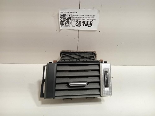 Griglia Condotto ARIA Cruscotto ANT DX BJ32-018B08-GB Land Rover Range Rover Evoque I 2011