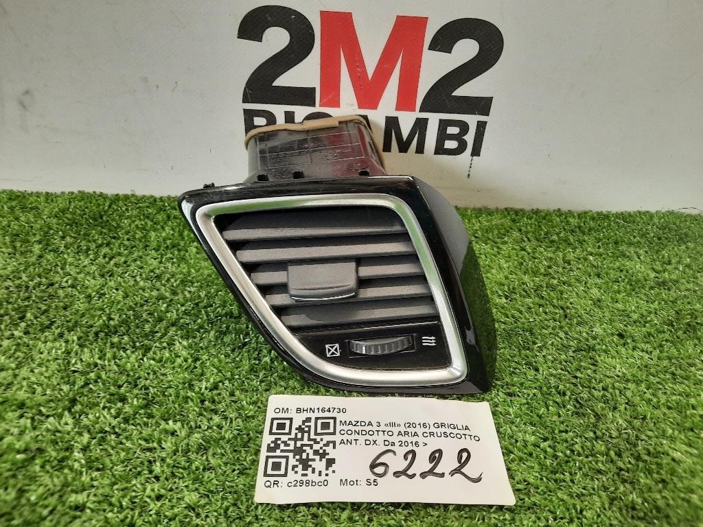 Griglia Condotto ARIA Cruscotto ANT DX BHN164730 Mazda 3 III 2016