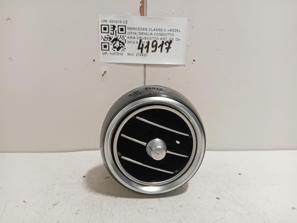 Griglia Condotto ARIA Cruscotto ANT DX 533210 CZ Mercedes Classe C W205 2014