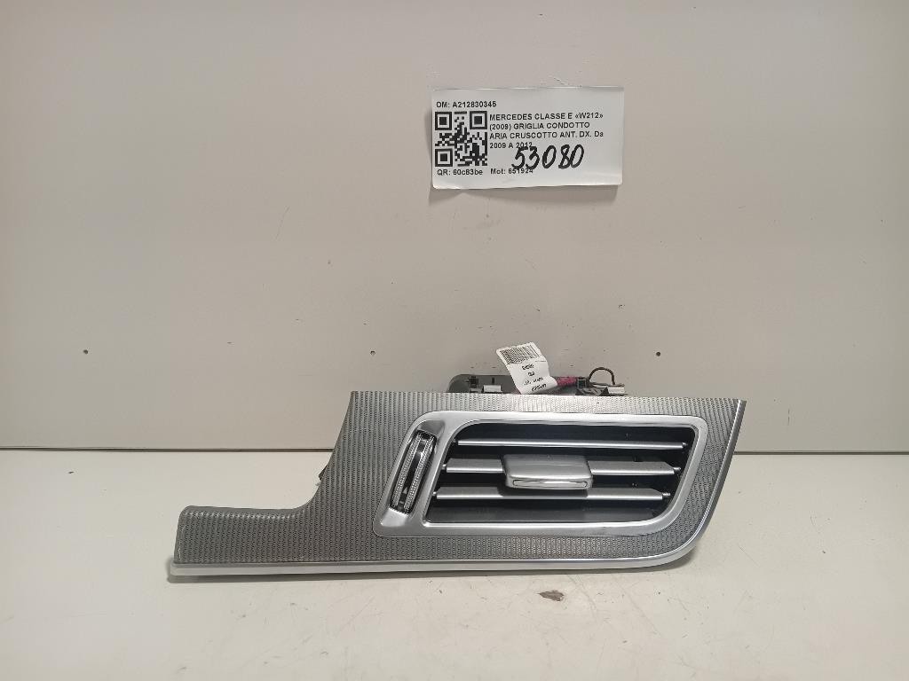 Griglia Condotto ARIA Cruscotto ANT DX A212830345 Mercedes Classe E W212 2009