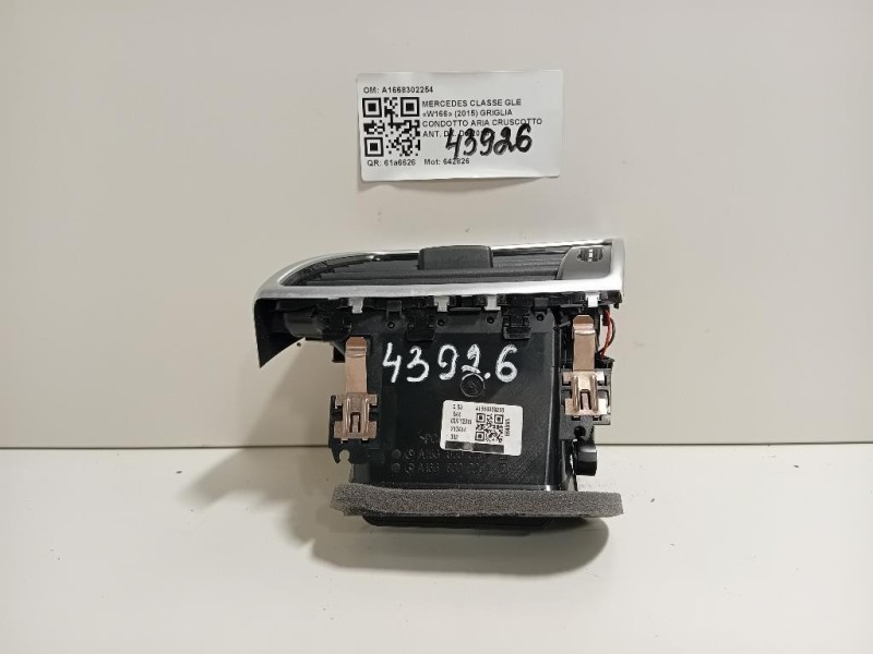 Griglia Condotto ARIA Cruscotto ANT DX A1668309200 Mercedes Classe GLE W166 2015