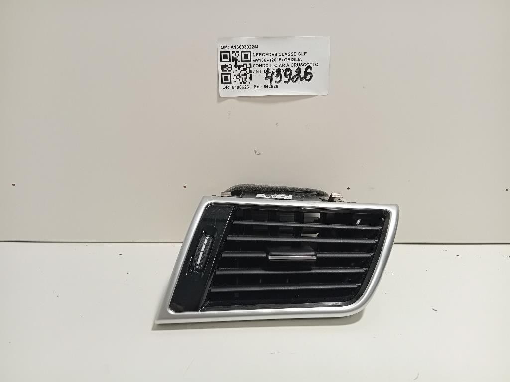 Griglia Condotto ARIA Cruscotto ANT DX A1668309200 Mercedes Classe GLE W166 2015