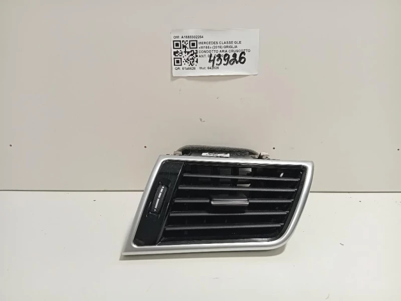 Griglia Condotto ARIA Cruscotto ANT DX A1668309200 Mercedes Classe GLE W166 2015