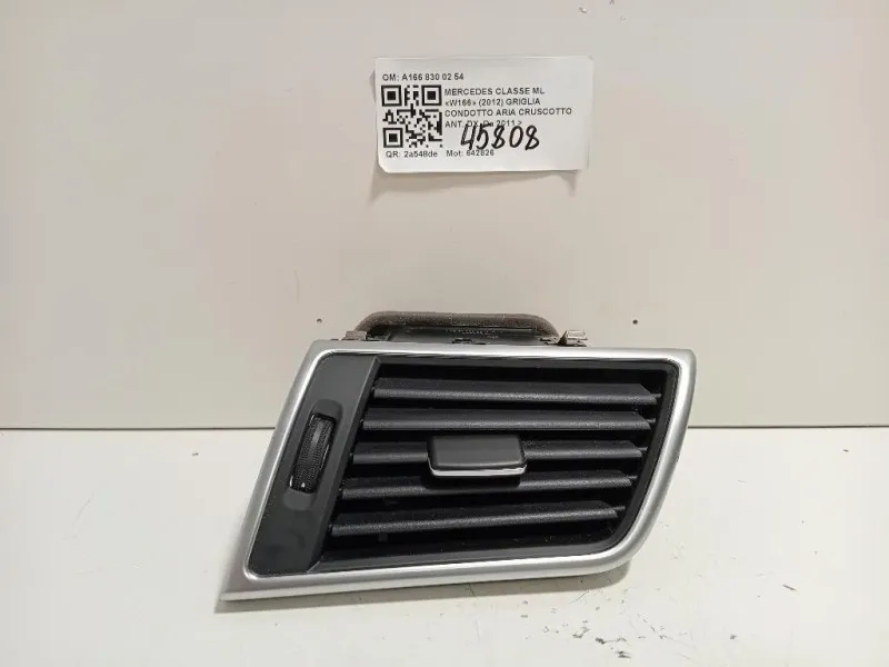 Griglia Condotto ARIA Cruscotto ANT DX A166 830 02 54 Mercedes Classe ML W166 2012