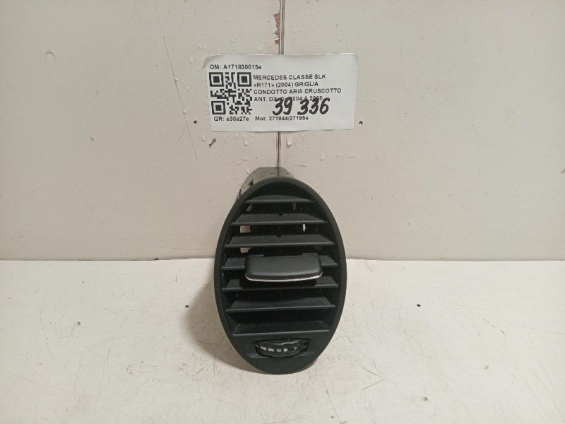 Griglia Condotto ARIA Cruscotto ANT DX A1718300154 Mercedes Classe SLK R171 2004