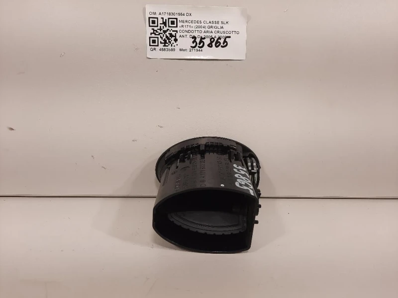 Griglia Condotto ARIA Cruscotto ANT DX A1718301554 DX Mercedes Classe SLK R171 2004